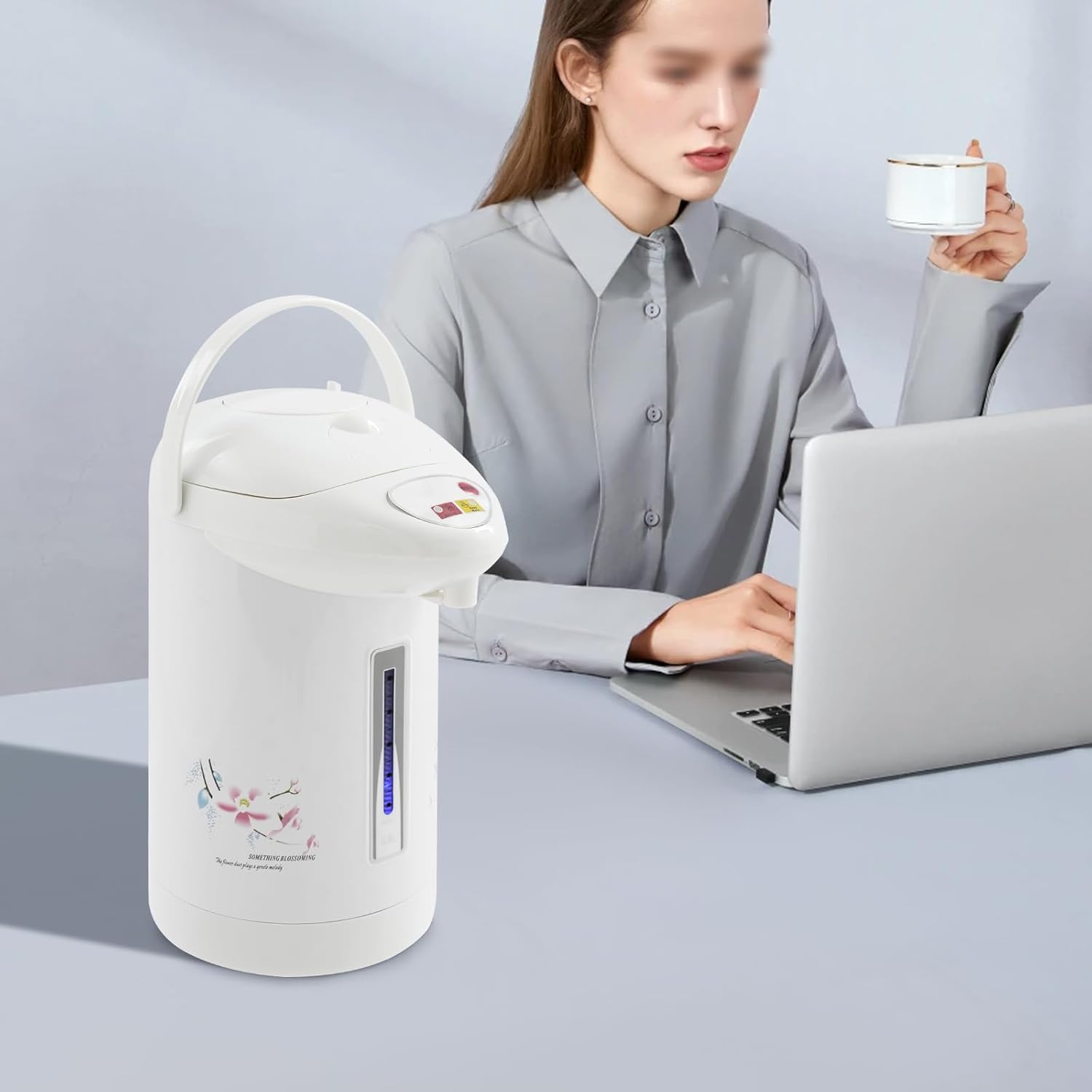 3L electric kettle 110V power 304 stainless steel material fast heating intelligent insulation dual mode water dispensing portable and lightweight design suitable for home offices and hotels