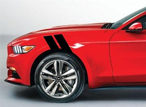 Pegatinas de vinilo con diseño de rayas de 4 pulgadas para Fender Hash Mark Bars Racing (compatible con Ford Mustang, Shelby)