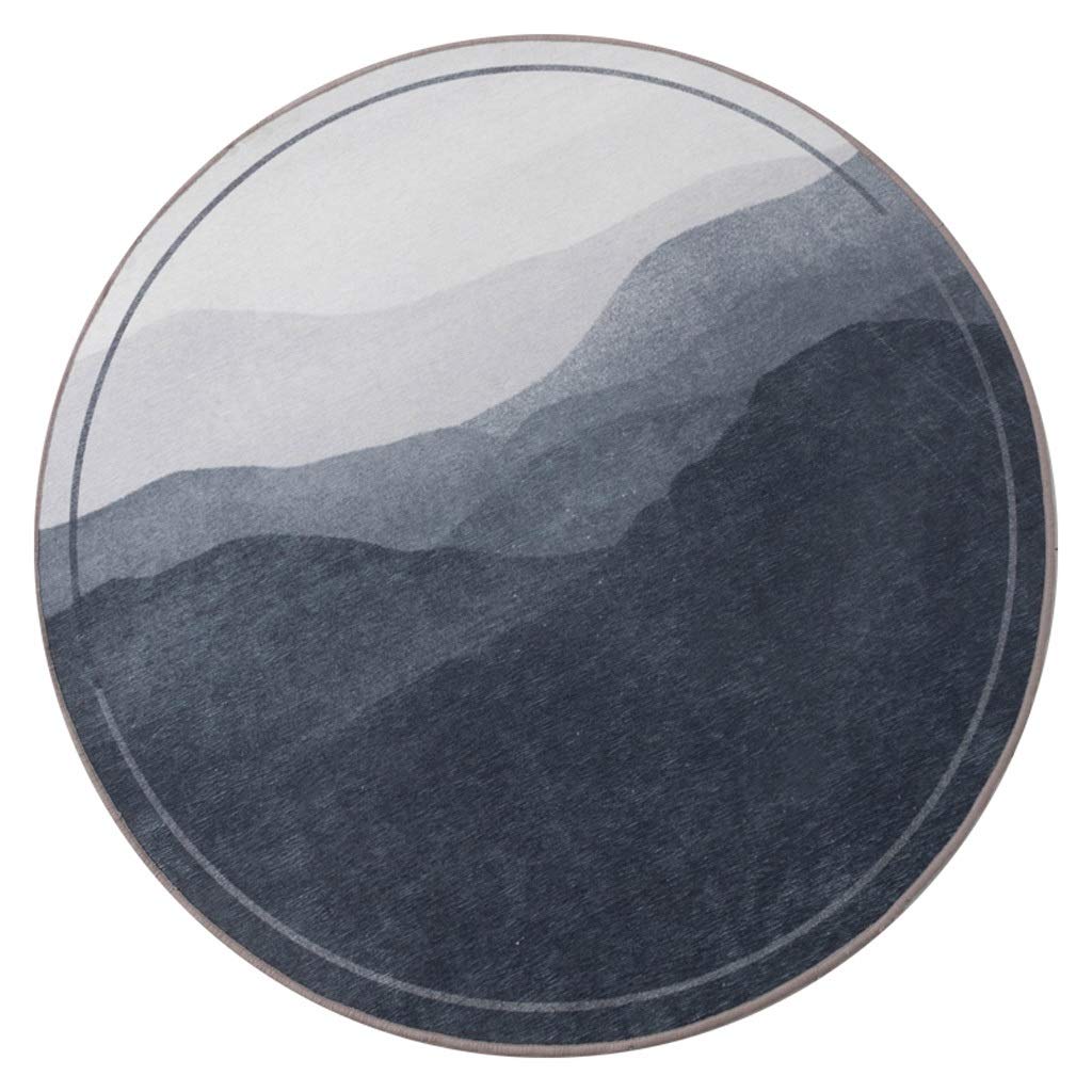 Tapis de salon rond et carpette de chambre douce pour chevet