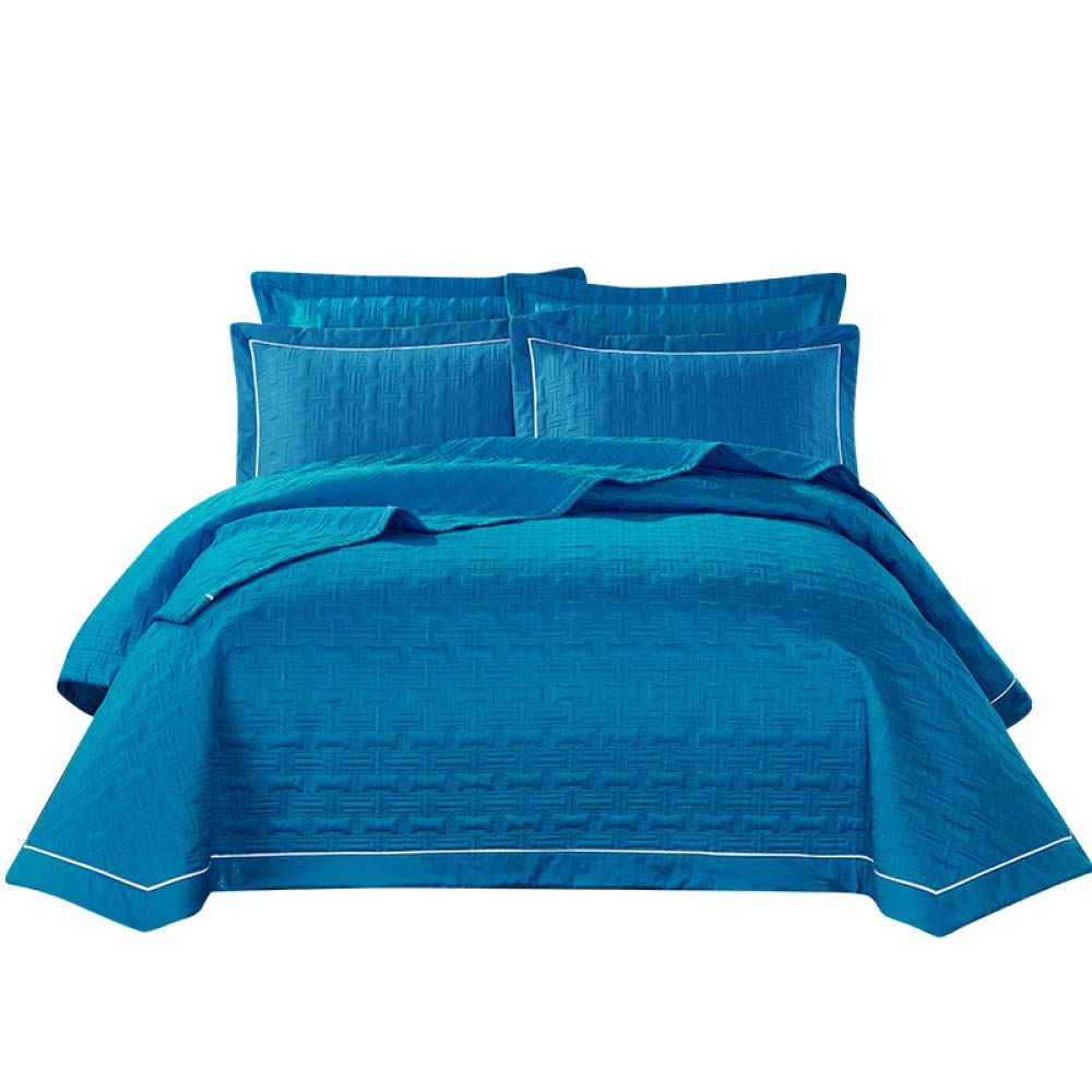 JANZAA Trapunta verde salvia botanica trapunte queen size con motivo floreale in microfibra copriletto queen size 3 pezzi piumino leggero reversibile set di biancheria da letto con 2 federe