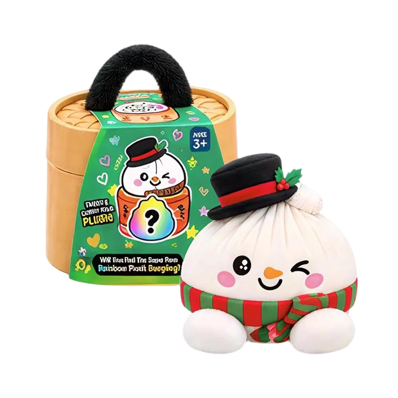 Squishy Dumpling Cute Plush Christmas Giant Dumpling Squishy Mystery Dumplings Halloween Dumplings Squishies Toy Large Fidget Buns Toys Rainbow Blind Box Adult