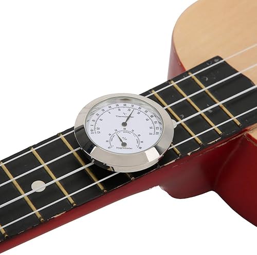 Miniatura 6 de Mini termómetro higrómetro redondo digital medidor de humedad monitor pantalla LCD termómetro redondo electrónico interior higrómetro medidor de