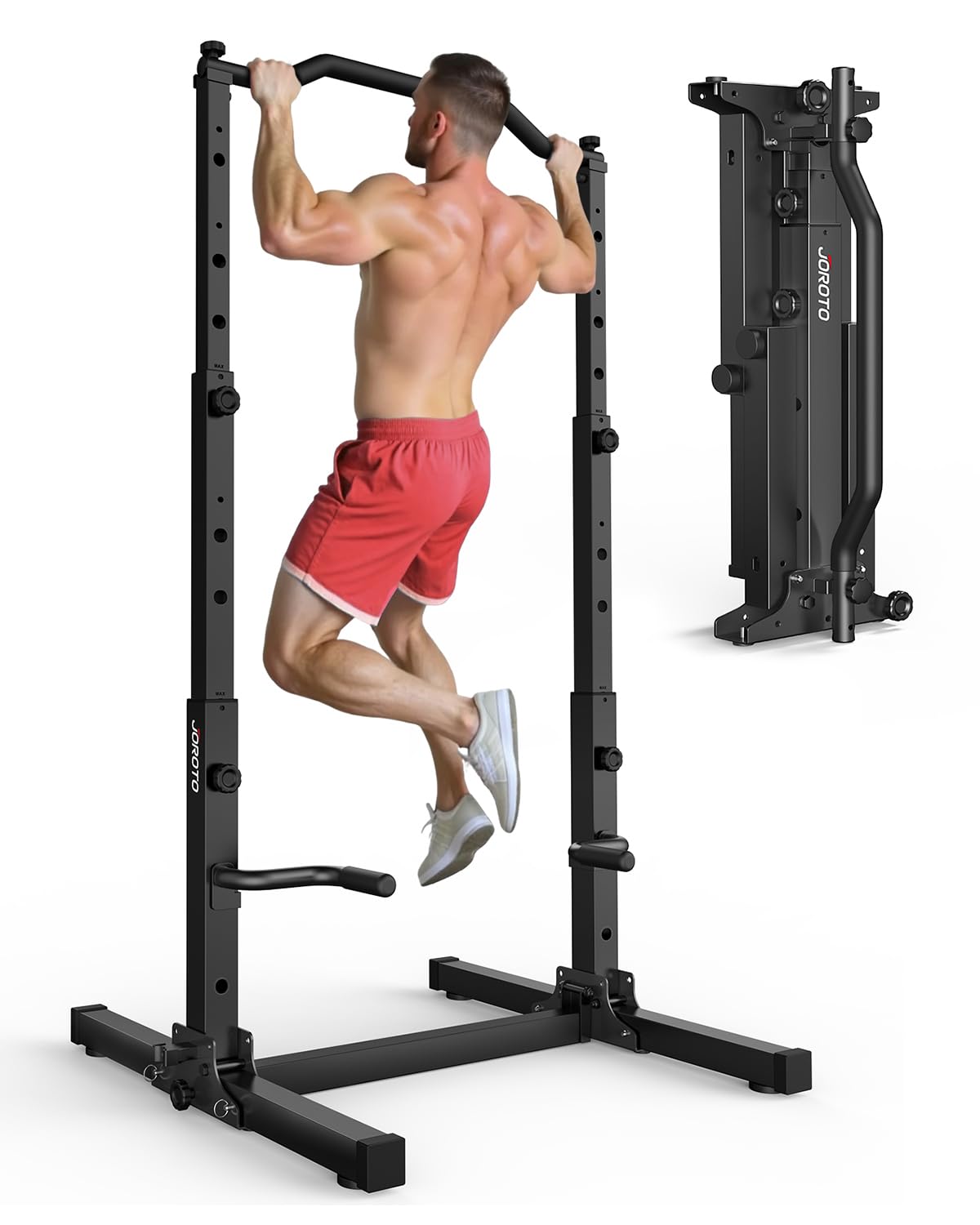 JOROTO Foldable Pull Up Dip Station
