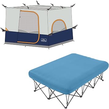 KAMPKEEPER 2 Person Camping Cot and Camping Inner Tent for Pop Up Canopy TentCanopy & Frame NOT Included