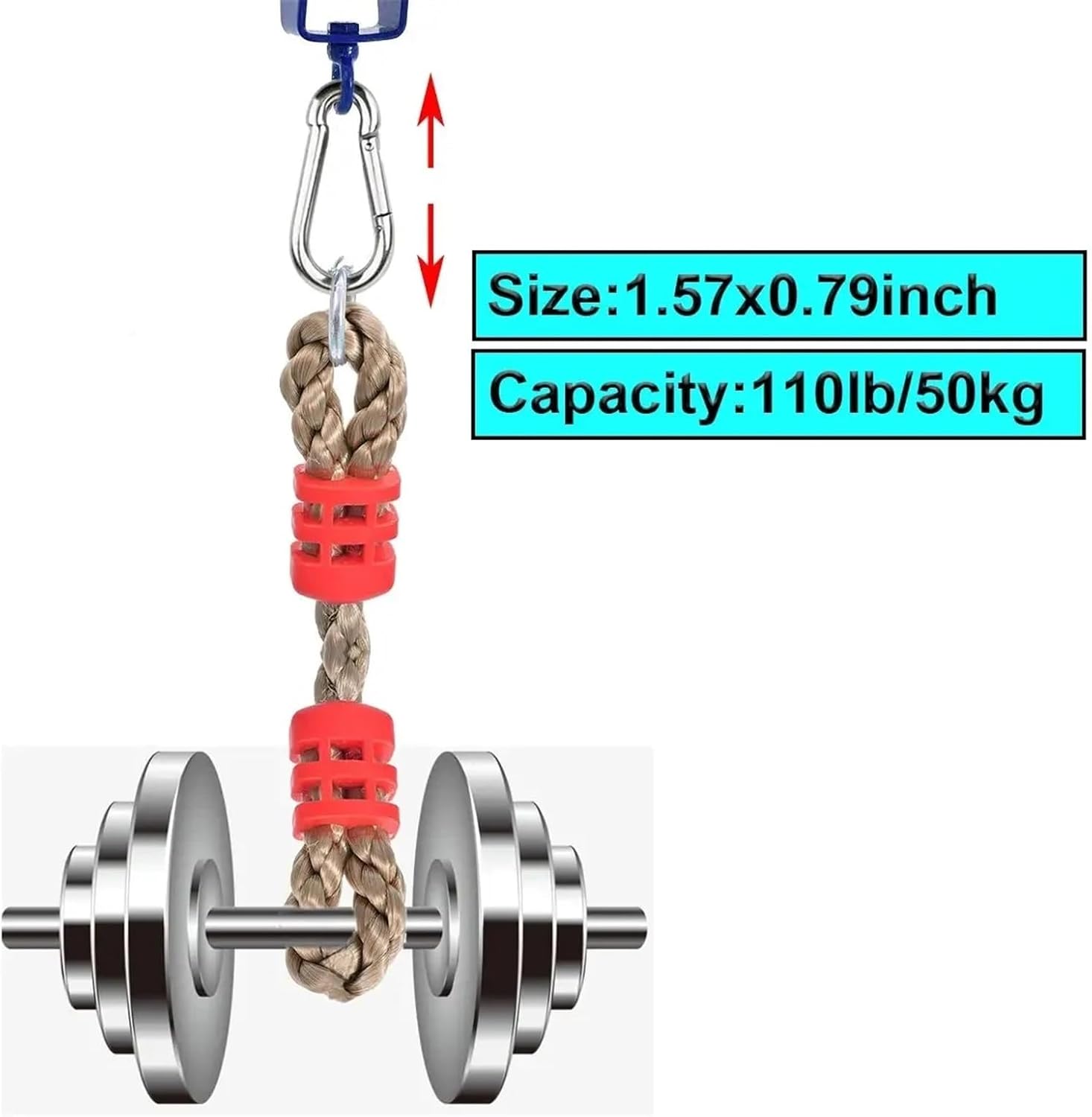 Snap Clips Snap Hooks Spring Multifunctional Stainless Steel with Clip Hook Buckle Key Ring Bike Travel Decoration