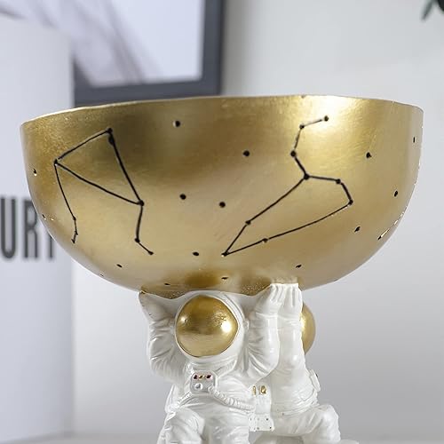 Miniatura 5 de BUTILIVEEN Cuenco decorativo de astronauta para artículos diversos, cuenco para dulces, llavero y caja de almacenamiento de joyas, decoración de