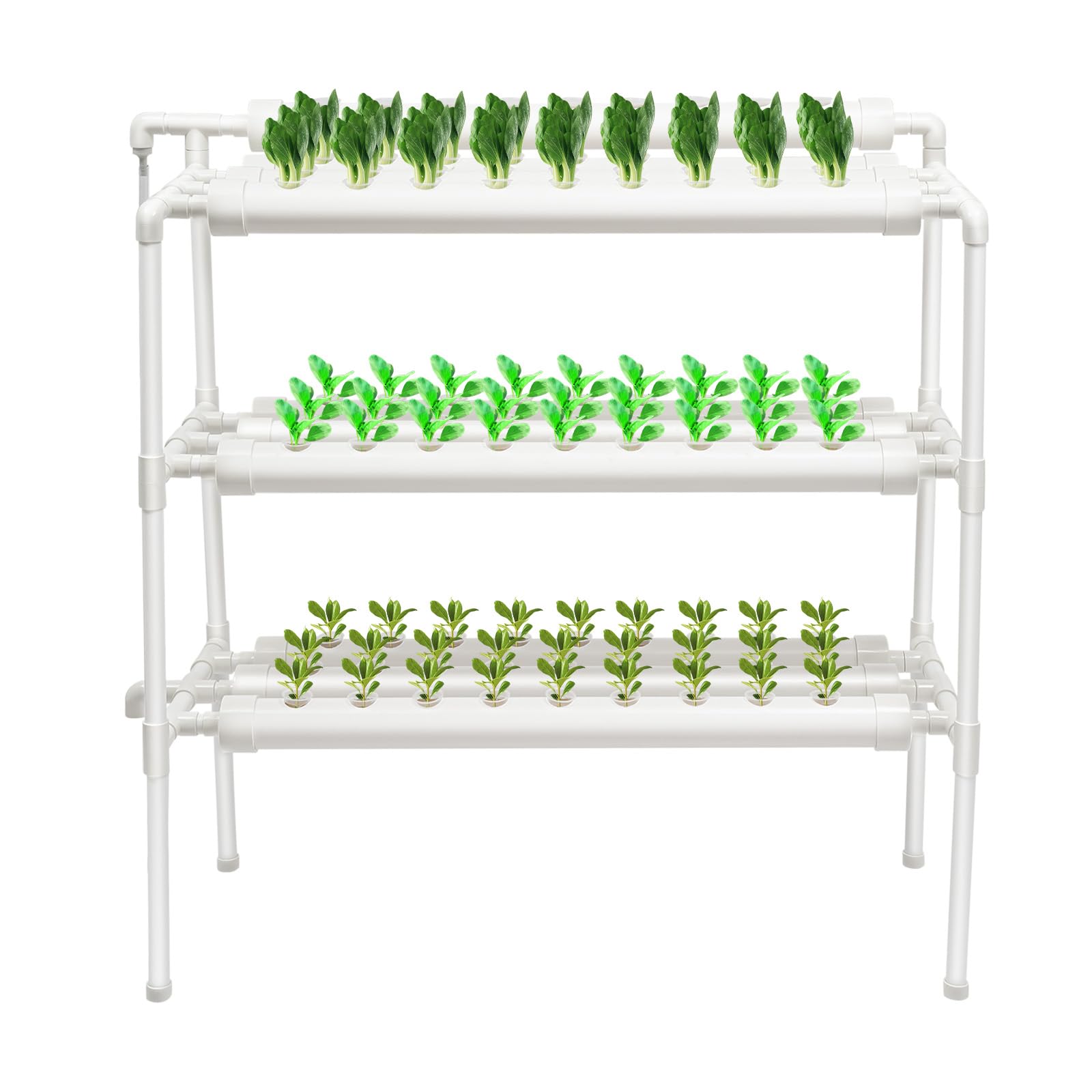 Sistema di irrigazione idroponica a 3 strati, sistema di irrigazione idroponica a 90 fori, sistema di irrigazione per piante in vaso, giardino, balcone, serra