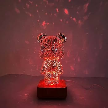 Amazon.co.jp : 3D 花火 クマ ライト プロジェクションカラフル ベア 7