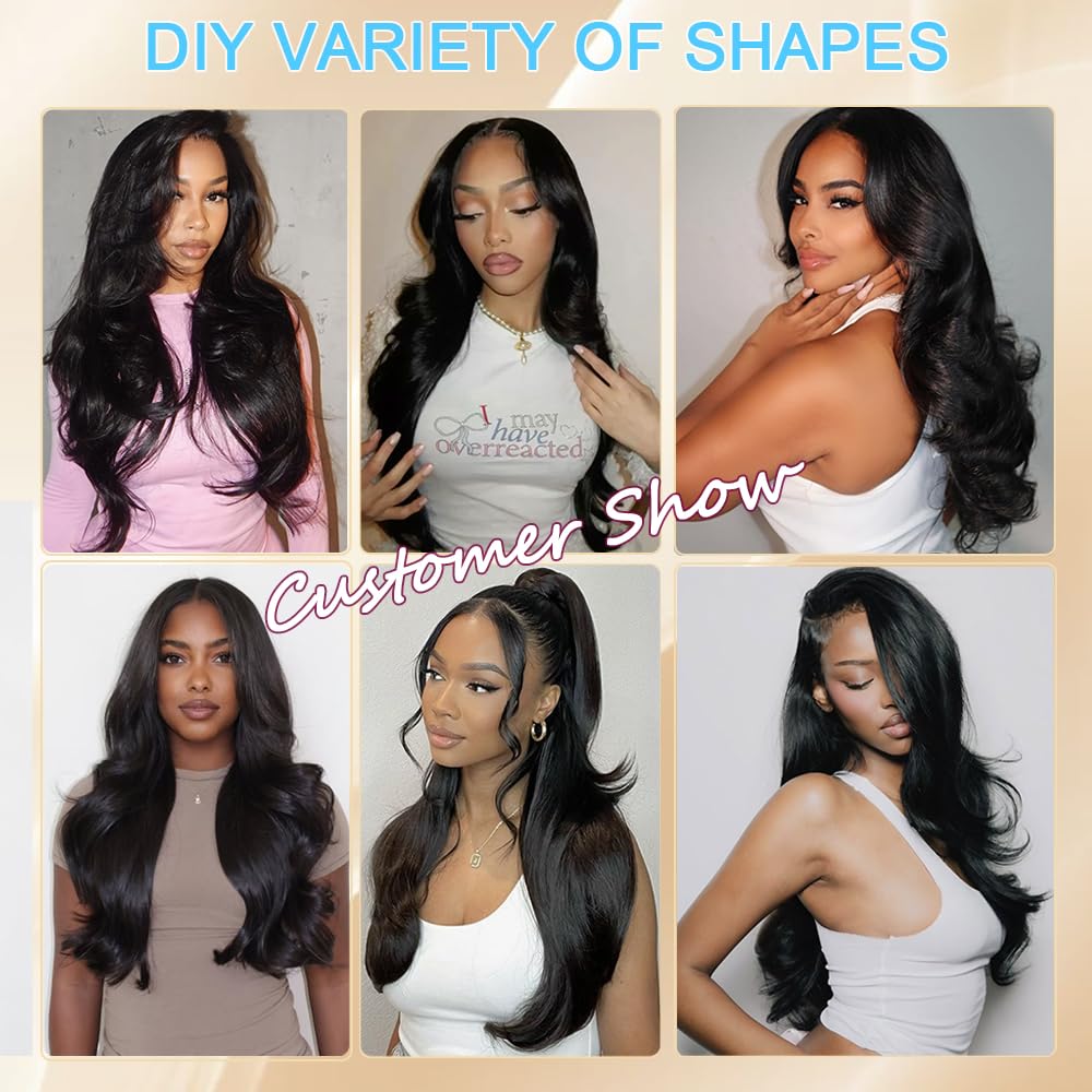 17A Raw Bundles Human Hair Body Wave,20 22 24 Inch Body Wave Bundles Human Hair,Triple Lifespan Virgin Hair Extensions,Multiple Washes Keep Texture Silky Soft