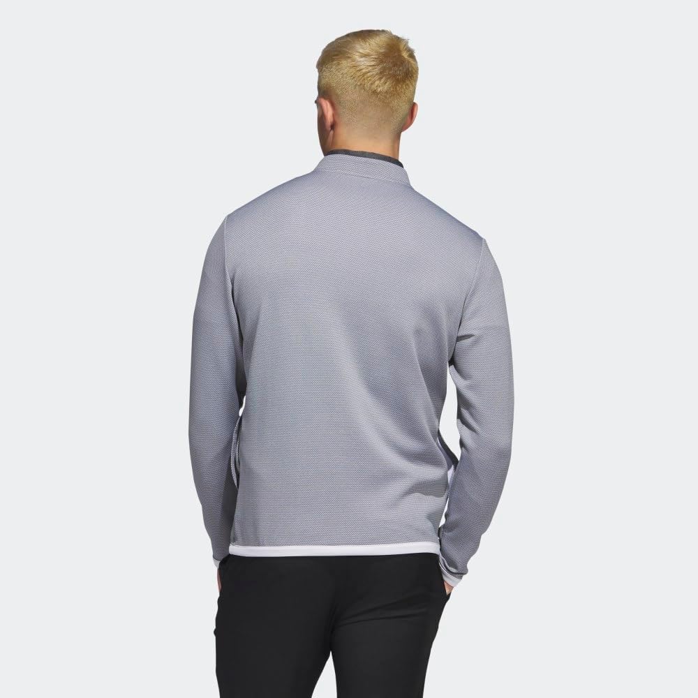 adidas Men's Microdot Quarter Zip Golf Pullover