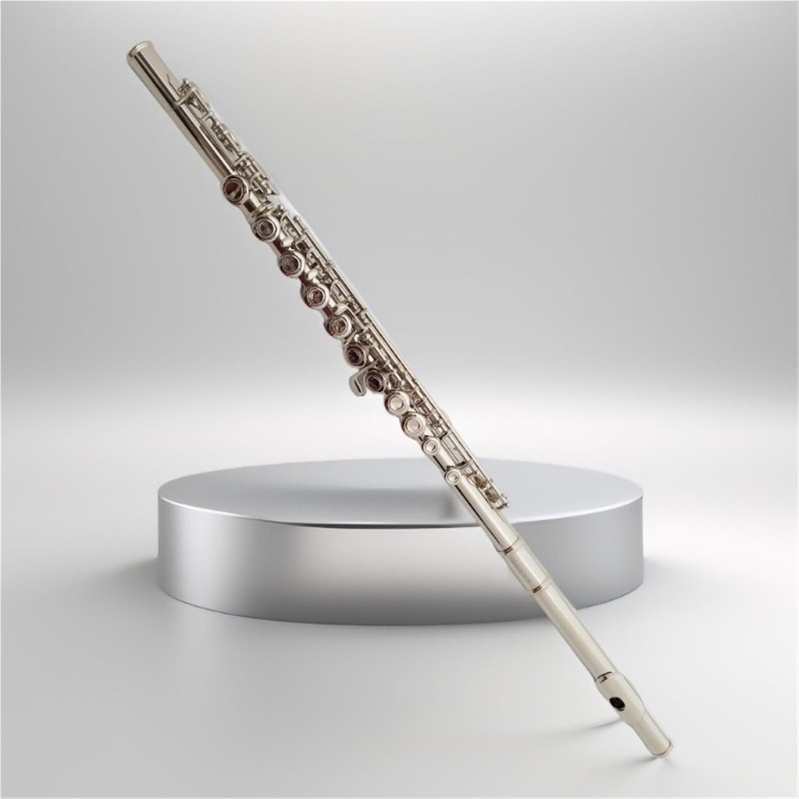 Flauta Principiantes Flauta de aleación de alpaca en C instrumento con llave E para principiantes banda profesional escuela de interpretación