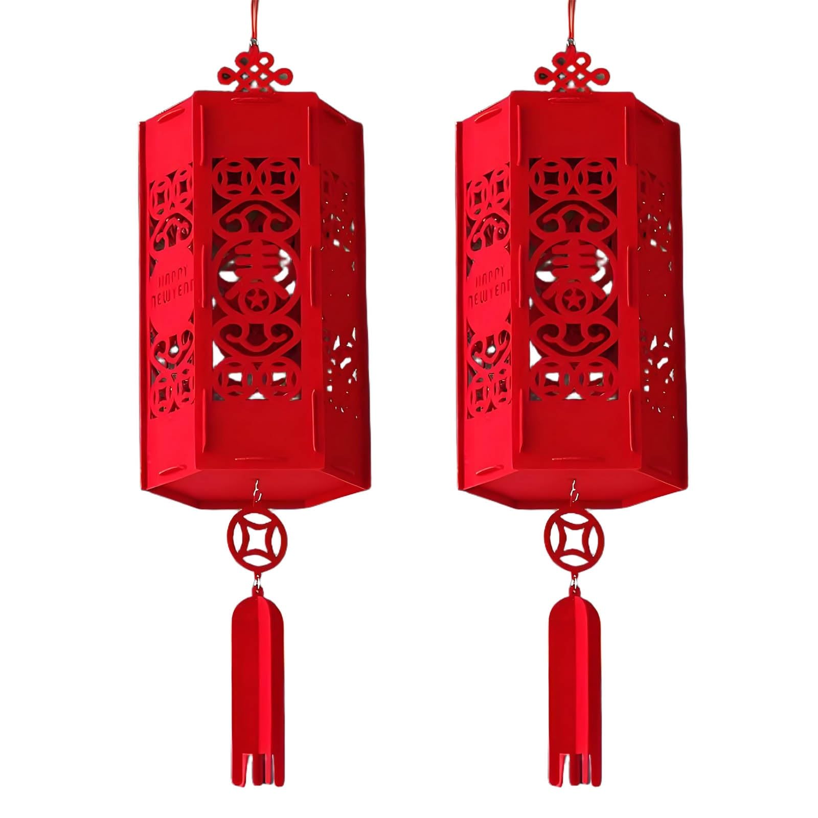 SBZIOJHDR Chinese-style lanterns, Chinese Snake Year Lanterns, Exquisite Hanging Lucky Lantern, Traditional Decorations(A)