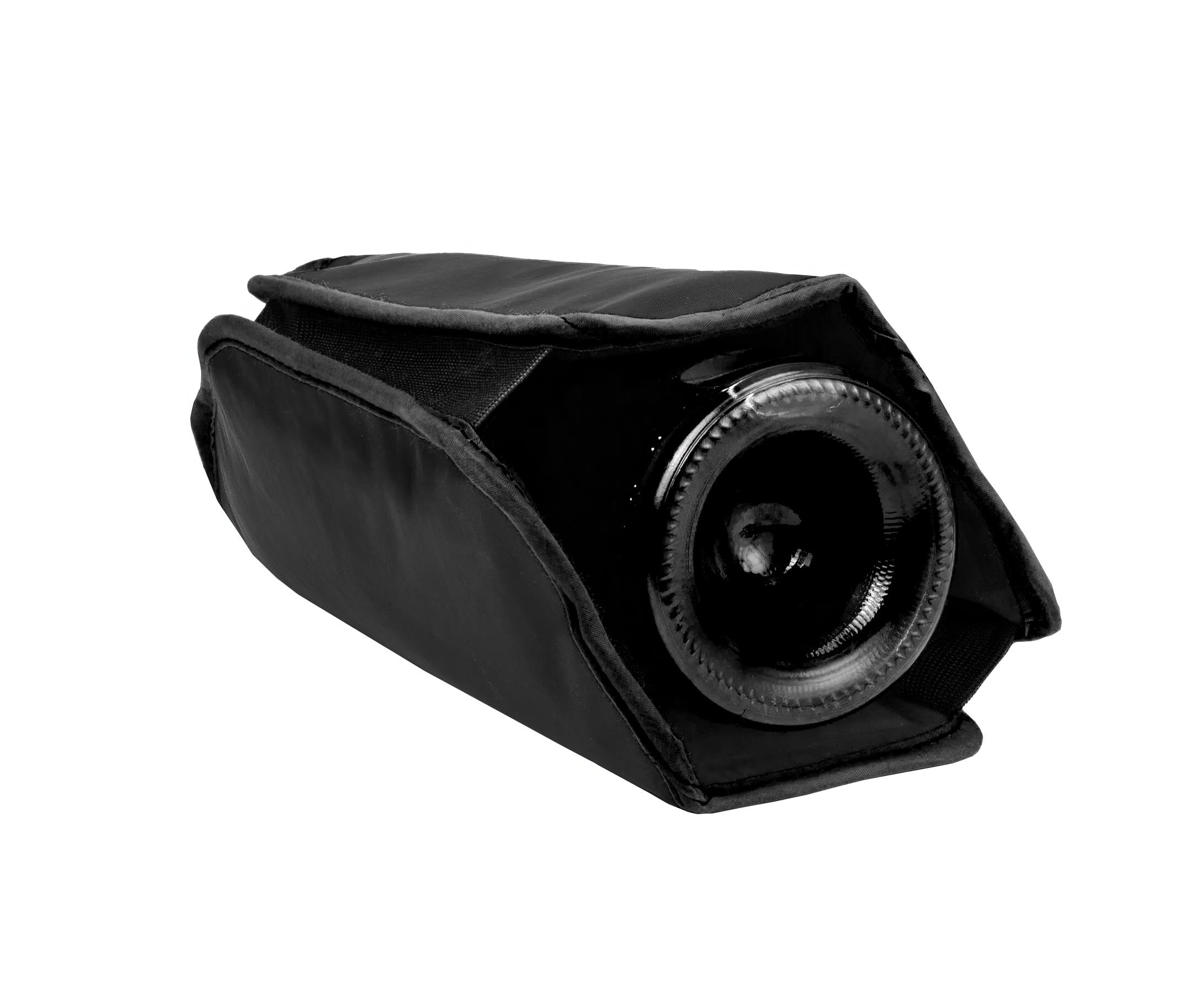 Qpractiko | Raffreddatore bottiglie vino Invictus | Nylon nero, gel refrigerante, leggero, riutilizzabile | Raffreddamento rapido, facile trasporto | Mantiene il vino a temperatura ovunque