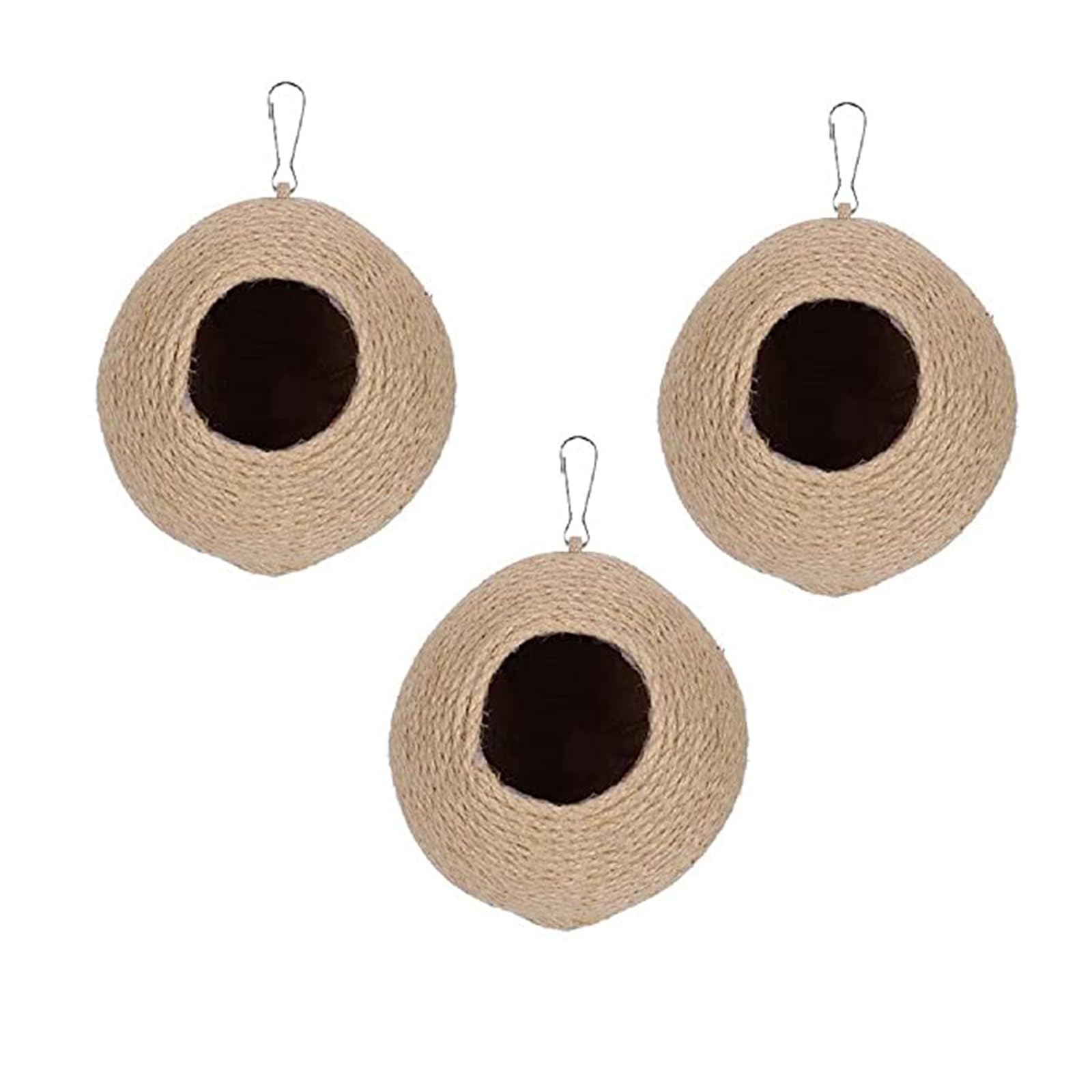 Wildbird Care Rope Bird Cage Simulation Birdhouse Comfortable Resting Shelter for Parrots Outdoor Garden Stray Birds (Pack of 3) (B0C7QF6QR7) Amazon Price History, Amazon Price Tracker