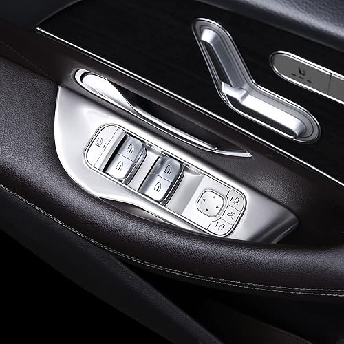 Cubierta interior del panel de control de la ventana de la puerta del automóvil, moldura de la cerradura de la puerta del interruptor de elevación