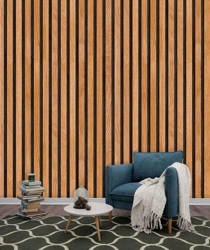 Image of Peel and Stick Wallpaper for Walls (45x300 cm) Pack of 1 | Waterproof Self Adhesive PVC Wallpaper for Bedroom, Living Room, Home, Office & Cupboard (Golden Textured)