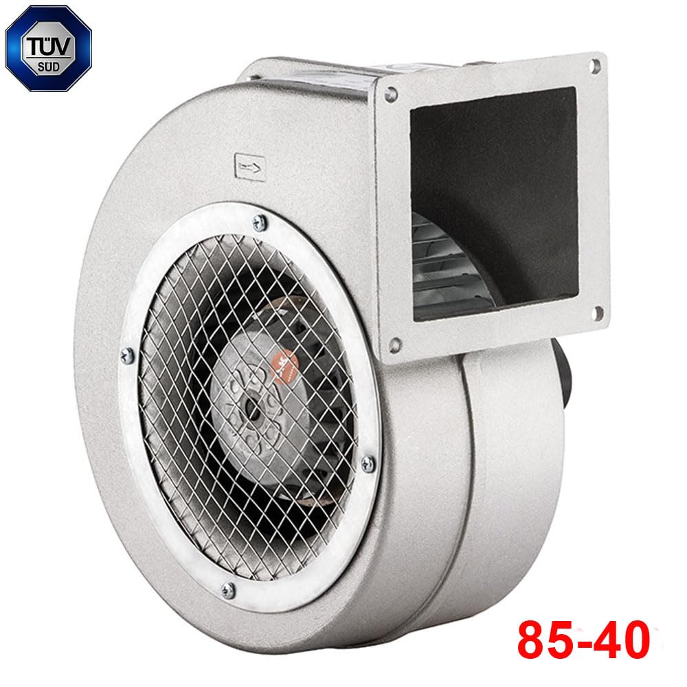 BDRAS 85-40 - Ventilador radial industrial centrífugo, ventilador radial, ventilador radial de aluminio, 230 V - 90 m³/h