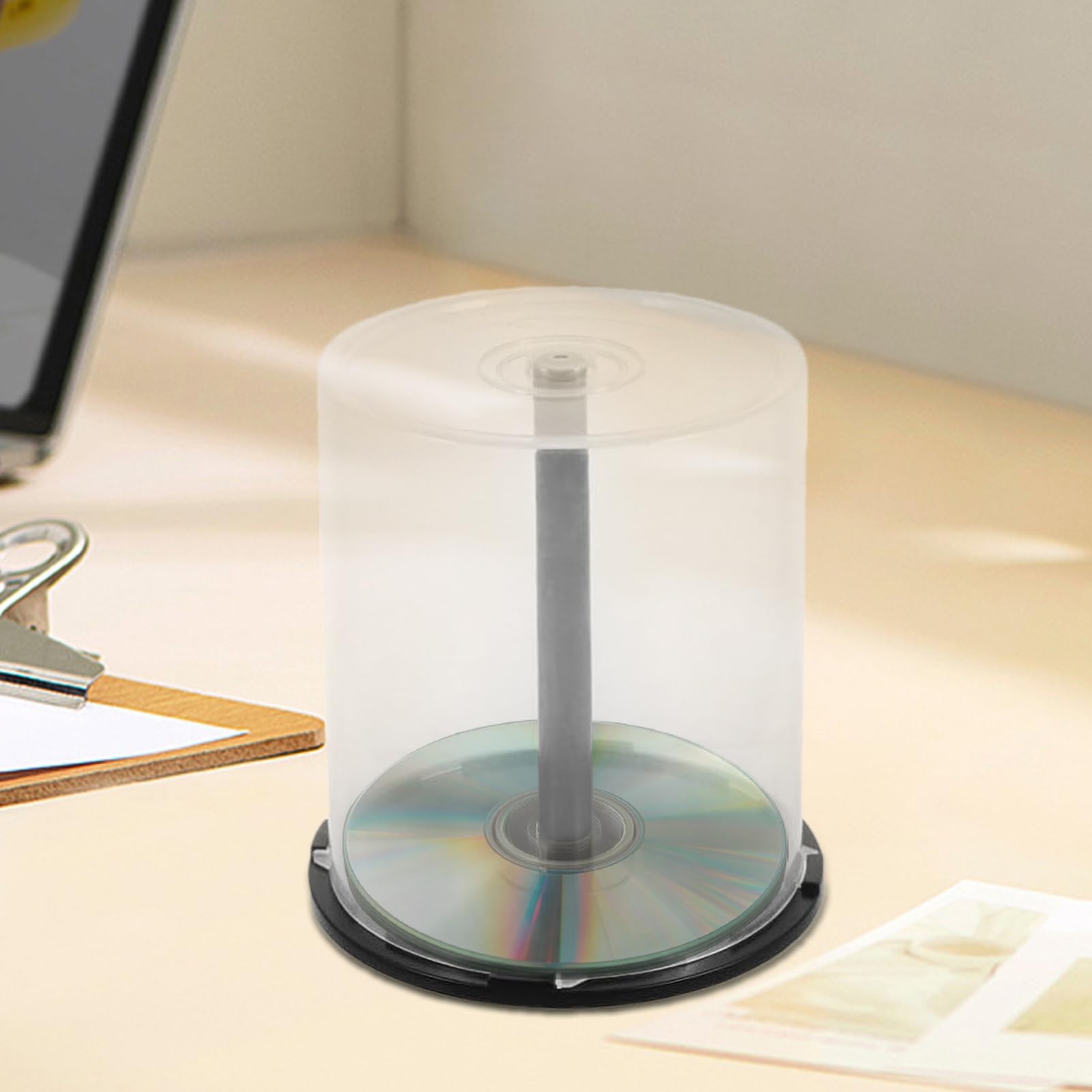 Amazon.co.jp: DVD収納ケース – 100枚ディスク対応スピンドル型