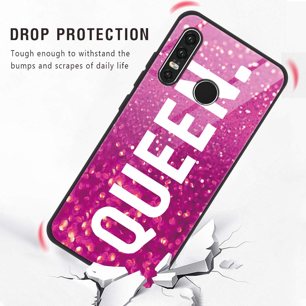 Yoedge Cover Huawei P30 Lite, Sottile Antiurto Custodia Rosso Silicone