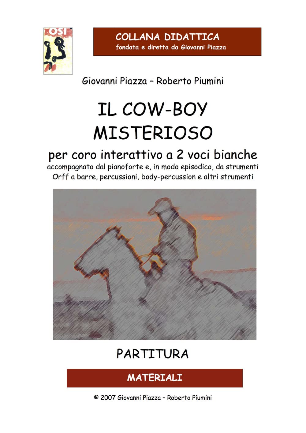 Partition Il cow-boy misterioso avec CD audio d'apprentissage