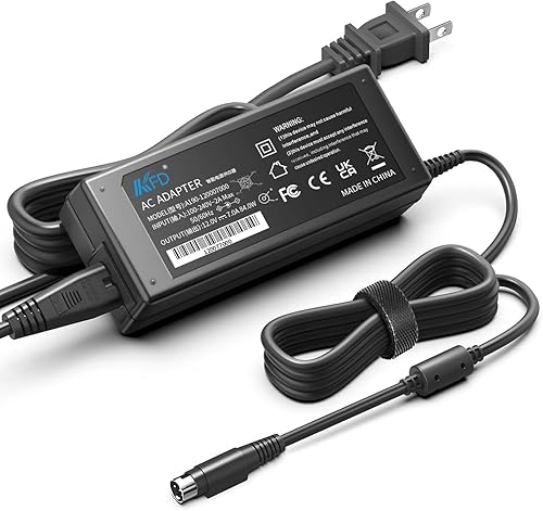 KFD Adaptador CC de CA de 12 V y 4 pines para Synology DS414 DS415 DS415+ DS414j DS416 DS418 DS918 DS918+ DS412 DS413 DS410 DS411 DS409 DS713 DS710