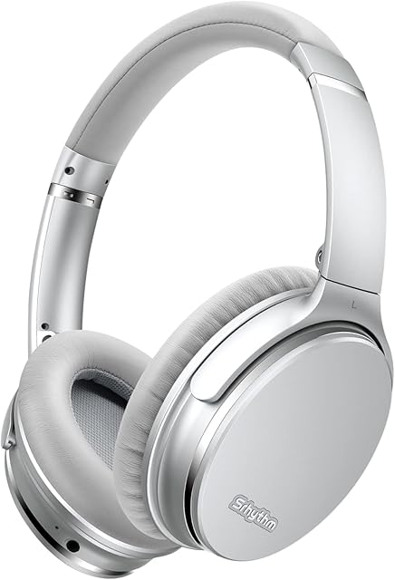 Srhythm NC35 Noise Cancelling Wireless Headphones Bluetooth 5.3, Foldable Over Ear Headset with Build-in Mic,50+ Hrs Playtime,Multi-Point Bluetooth Connection Voice Call