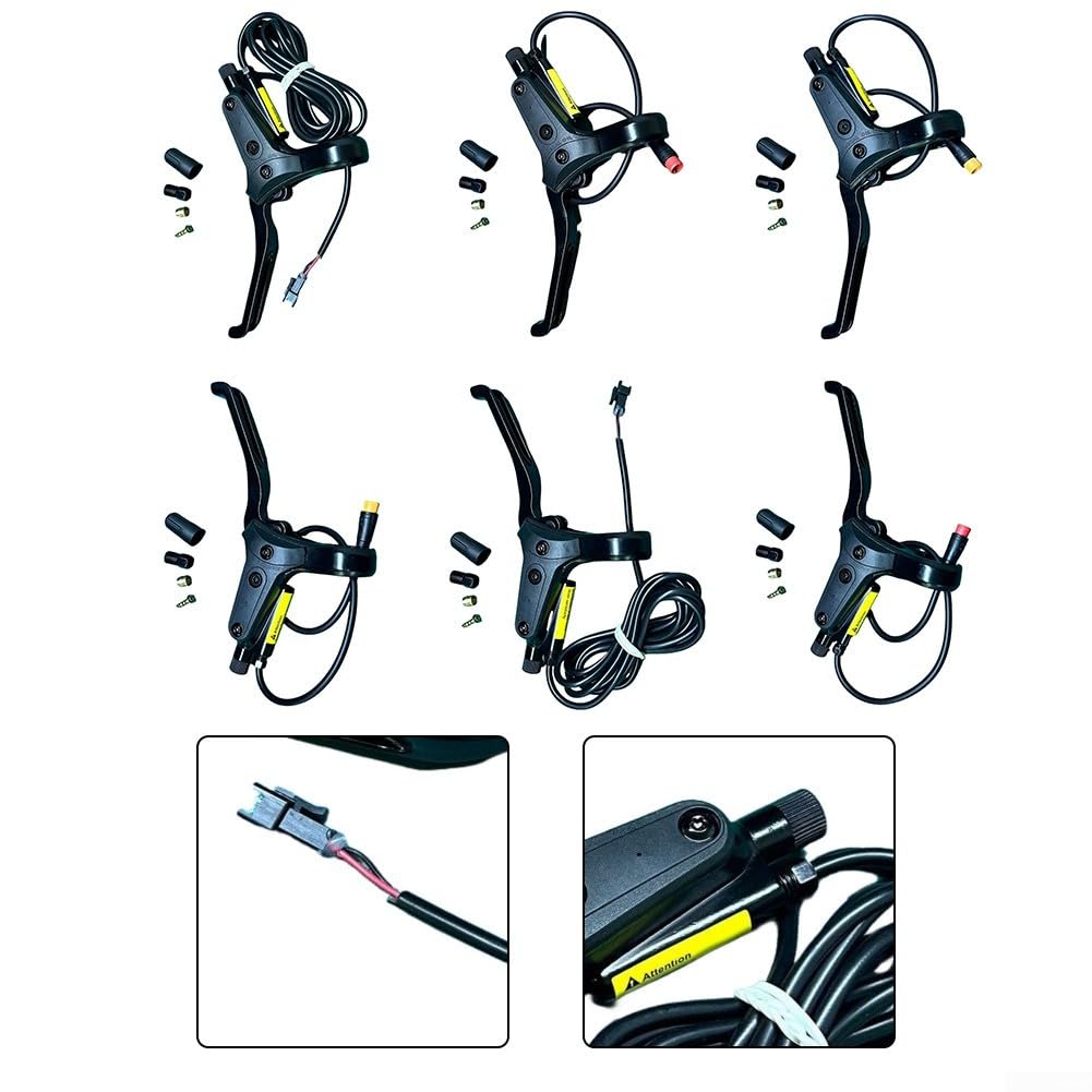 Leva del freno SM2A compatibile per biciclette elettriche e scooter 2-core 3-pin maniglia del freno idraulico con funzione di spegnimento (2P sinistra)