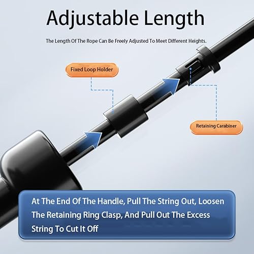 Miniatura 6 de Cuerda de saltar para fitness, ajustable, de cloruro de polivinilo de 10 pies de longitud, cuerda de salto de velocidad perfecta para niños, ideal