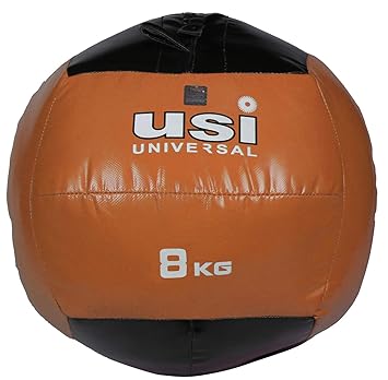USI Rubber Exercise Wall Ball, Size 8 kg, (Orange)