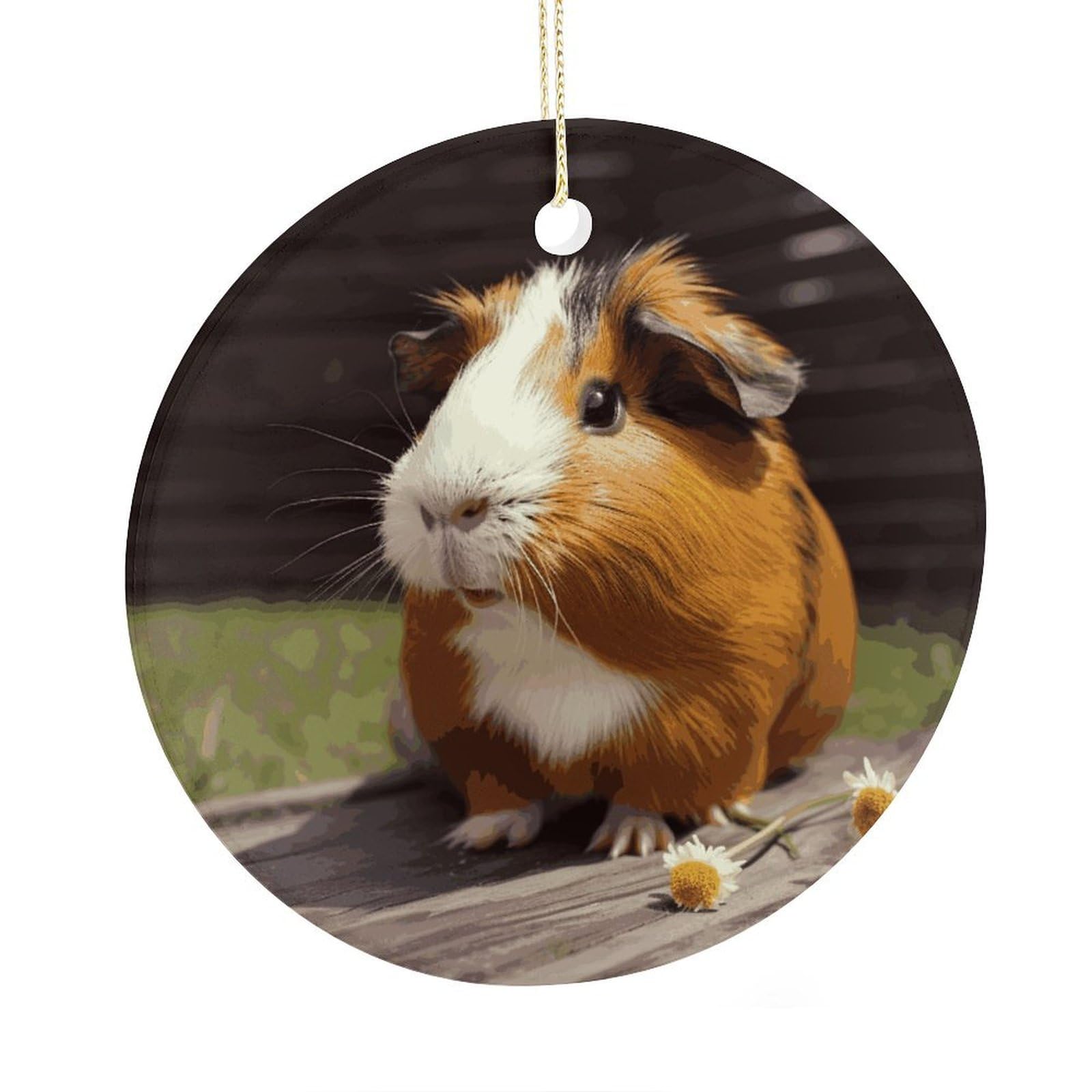 Adfgyerh Style Smiling (5) Ceramic Circular Pendant,2.9 Inch，Hanging Ornament，Gift Exchange Idea Round Ceramic Ornament,For Mom And Daughter，For Home Indoor Outdoor Decor.