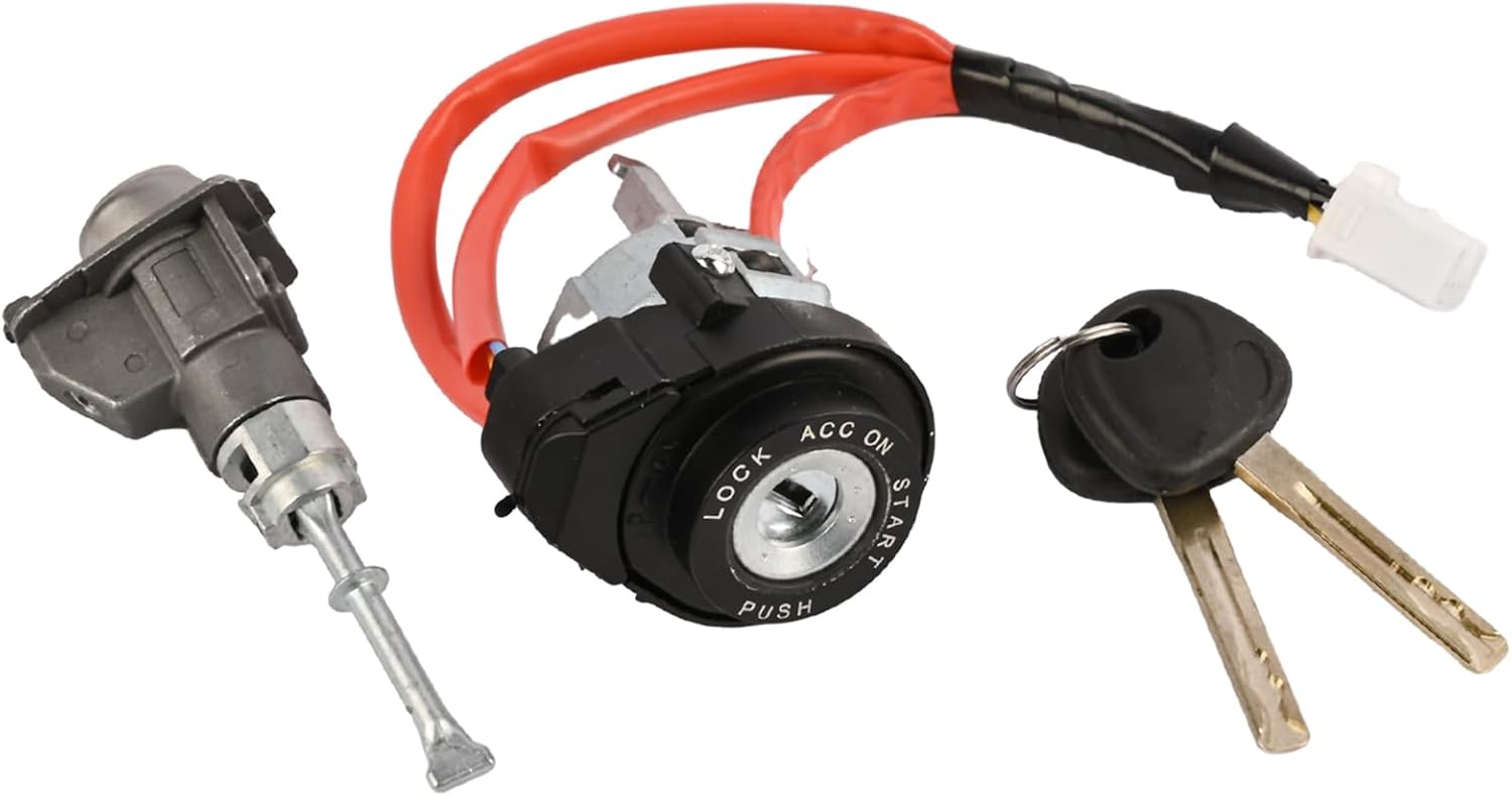 Car Full Lock Cylinder Set 81900-3WG00 Compatible with Kia Sportage 2011-2016, 1 x Ignition Switch / 1x Front Left Door Lock / 2 x Universal Keys