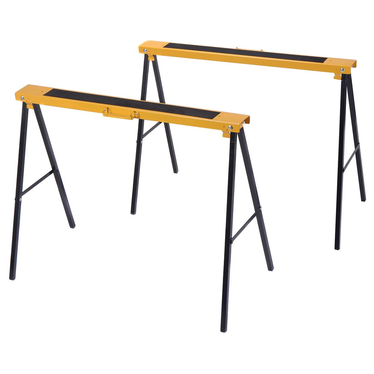 New 2 Pack Heavy Duty Saw Horse Steel 