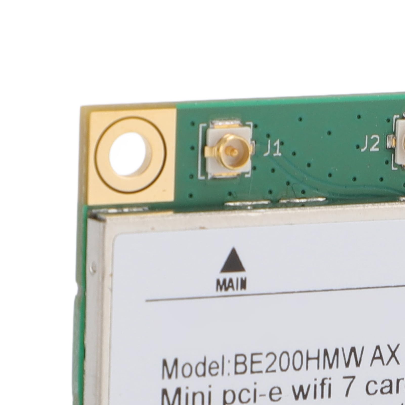 WiFi 7 Tri-Band Half Mini PCI-E Wireless Network Carte 8774Mbps (2,4/5 / 6GHz) avec MU-Mimo & BT 5.4 pour L'ordinateur Portable PC de Bureau - Gagne 10/11, Linux, Chrome OS (Pas d'antenne)
