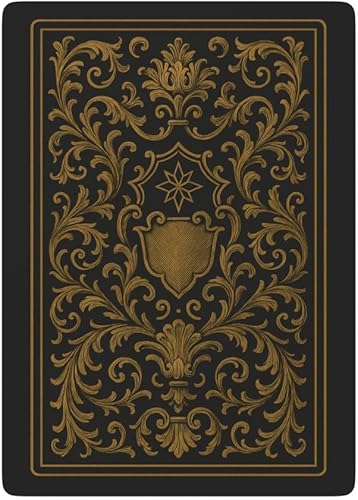 Miniatura 6 de Elegante barroco póker naipes  Baraja dorada vintage para noche de juegos, regalo para hombres, fanáticos y coleccionistas de póquer gótico