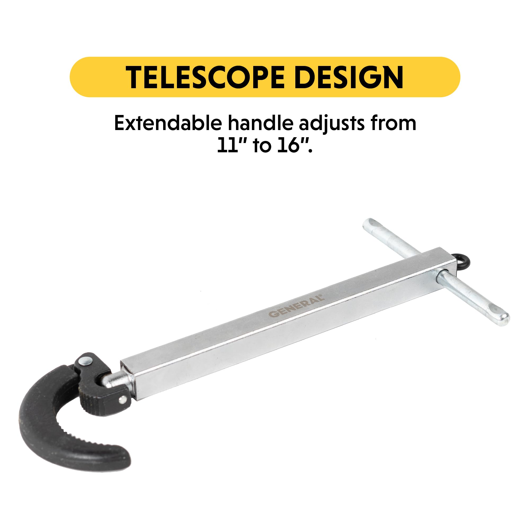 General Tools Basin Wrench Large Jaw, 11 to 16-Inch (140XL)