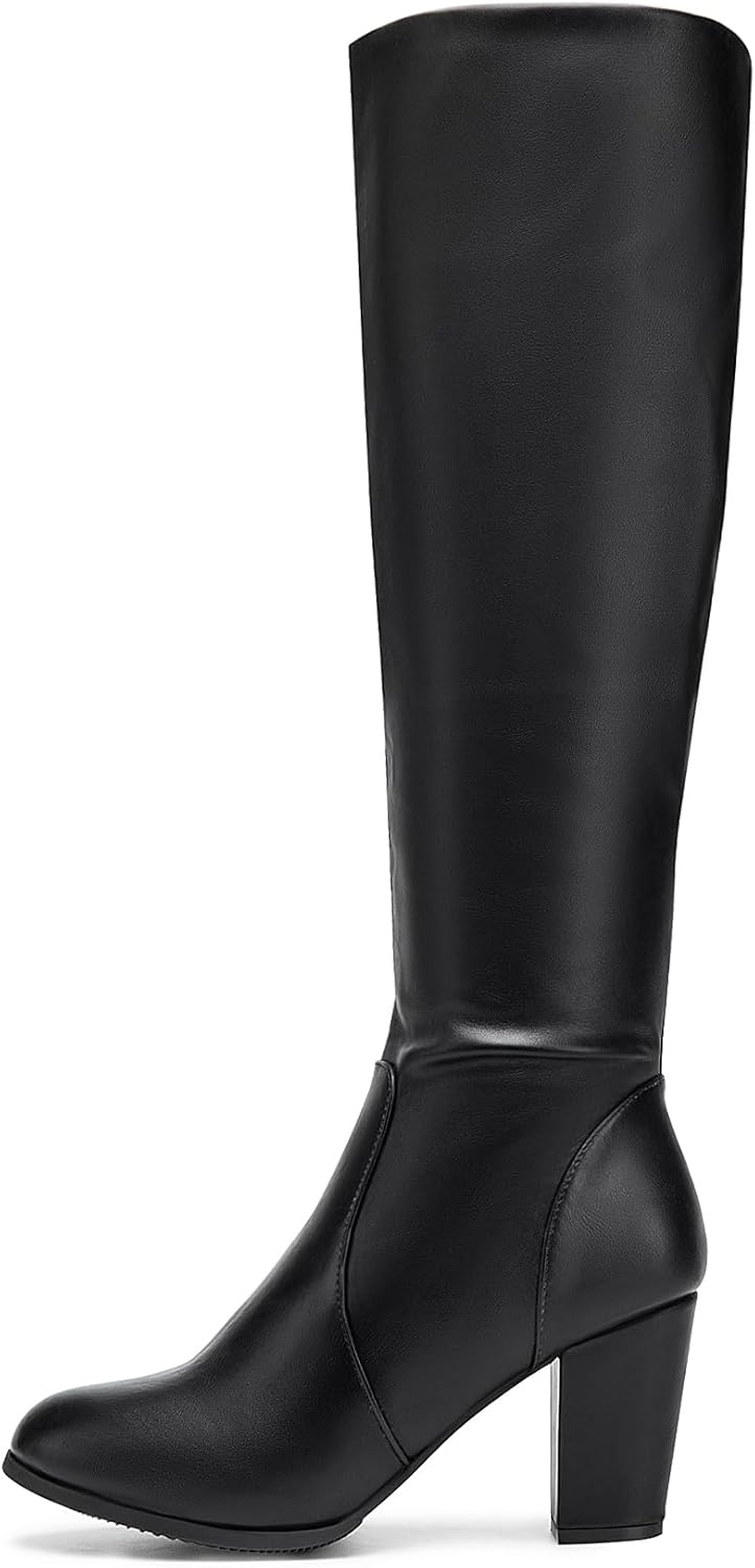 DREAM PAIRS Women's Chunky Heel Knee High and Up Boots 3 61sJqu4hjHL. AC SL1500