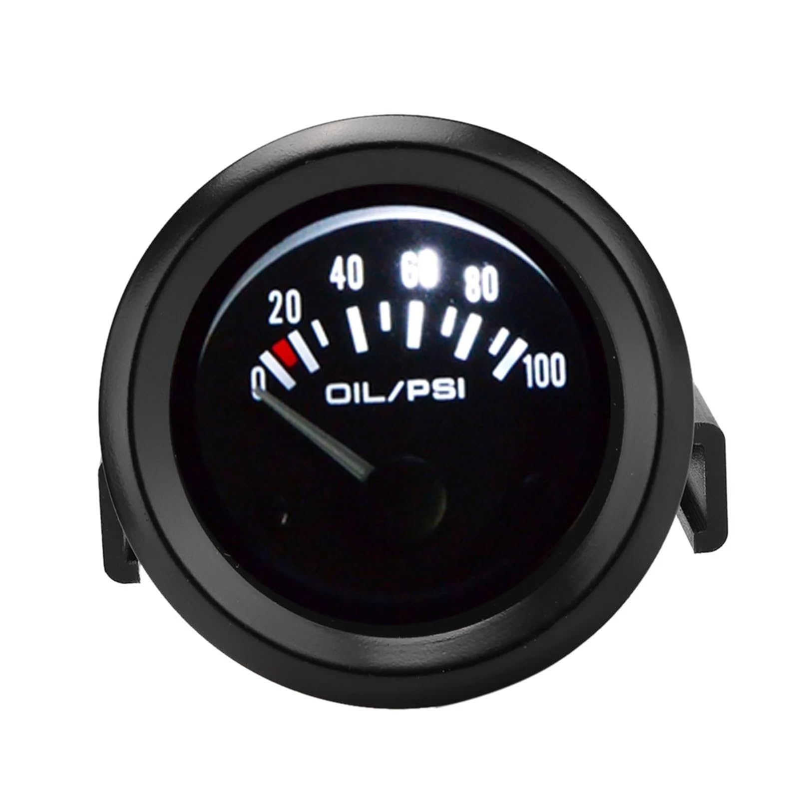 Indicador de presión de aceite electromagnético universal for automóvil de 52 mm/2 pulgadas y 12 V, medidor modificado automático, accesorio for automóvil, manómetro for automóvil