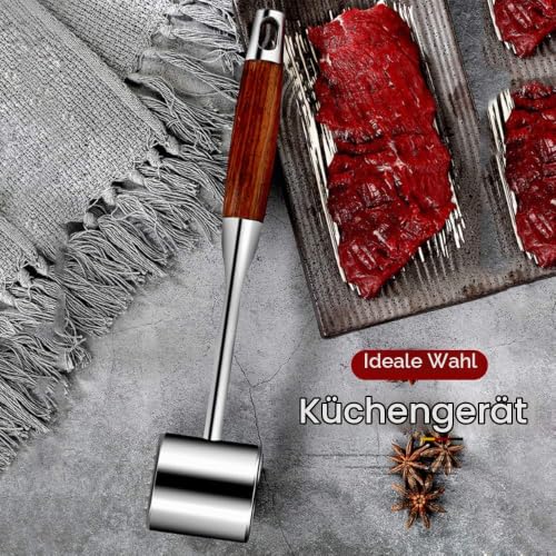 Foto von AYADA Profi Fleischklopfer Edelstahl Meat Tenderizer Schnitzelklopfer