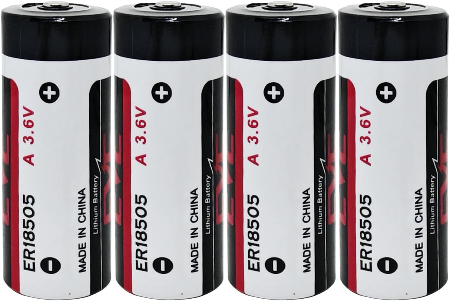 WEIMAA 4 Pack ER18505 Lithium Battery 3.6V 4000mAh Size A Primary Lithium Battery Non-Rechargeable