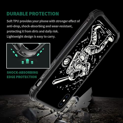 Miniatura 6 de Funda para iPhone Xs Max, de cristal templado 9H para iPhone Xs Max, diseño a prueba de golpes, antirrayones, para Apple iPhone Xs Max de 6.5