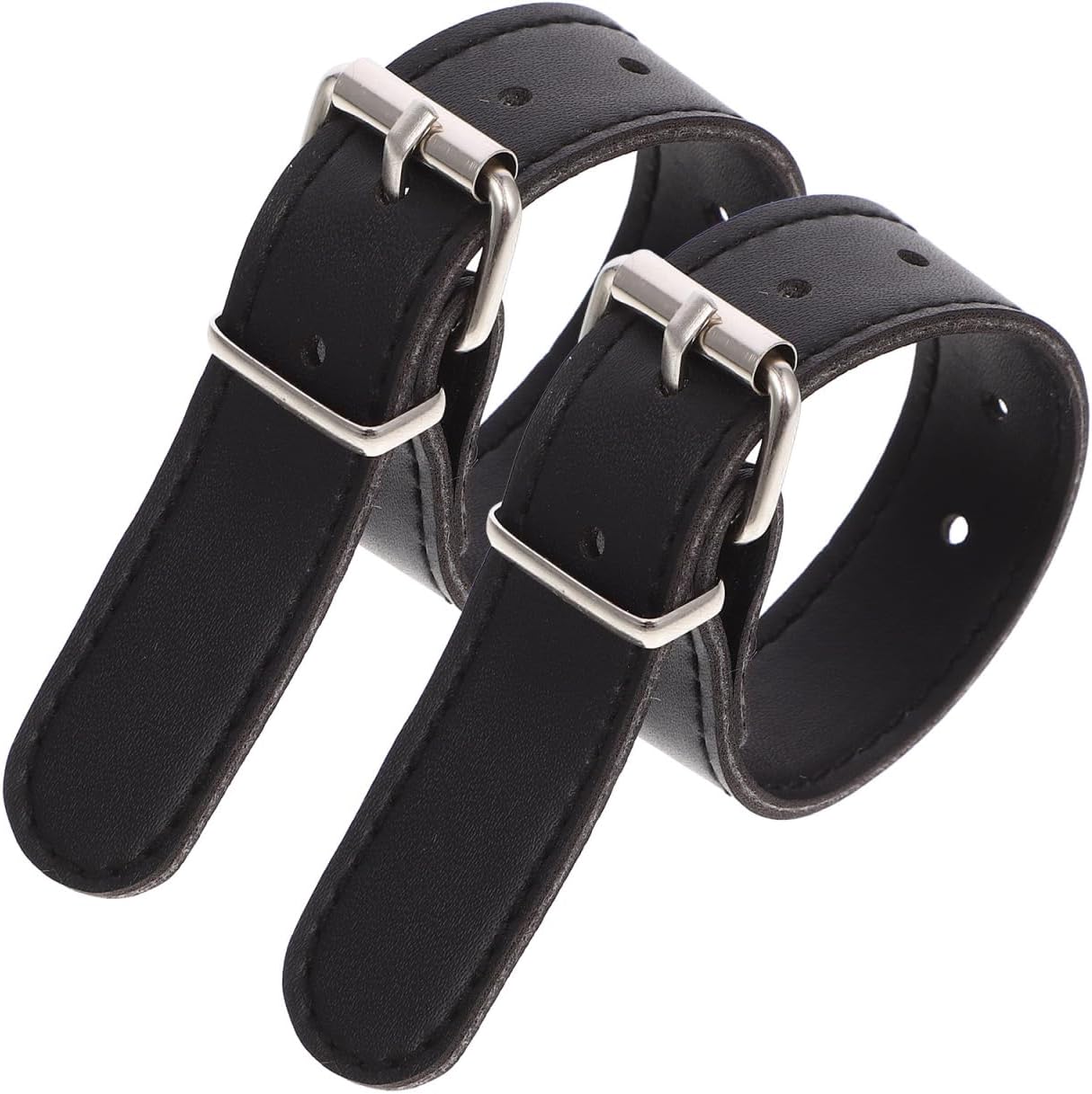Toddmomy Adjustable Pu Bike Basket Straps Front Handlebar Fastening Belt for Bicycle Accessories Compact 8.85X0.78X0.23 Inch Durable Bike Basket Front Straps