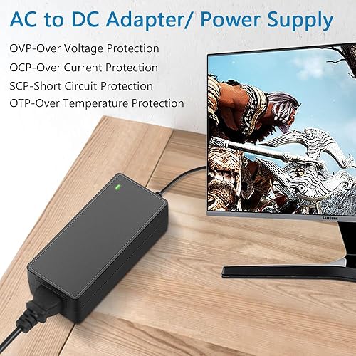 Miniatura 6 de SHNITPWR Cable de alimentación de 14 V para Samsung Monitor 14V 3A 2.5A 2.14A 1.78A 42W Fuente de alimentación AC DC Adaptador para Samsung