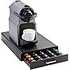 Amazon Basics Nespresso OriginalLine Coffee Pod Storage Drawer Holder, 50 Capsule Capacity, Black