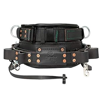 Buckingham 20192CM-S Lineman Belt Adjustable Short Back Body Belt for Pole Climbing & Utility Work