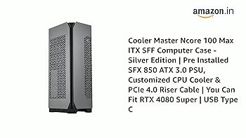 Cooler Master Ncore 100 MAX ダークグレー Amazon.in: Buy Cooler Master Ncore 100 Max ITX SFF Computer