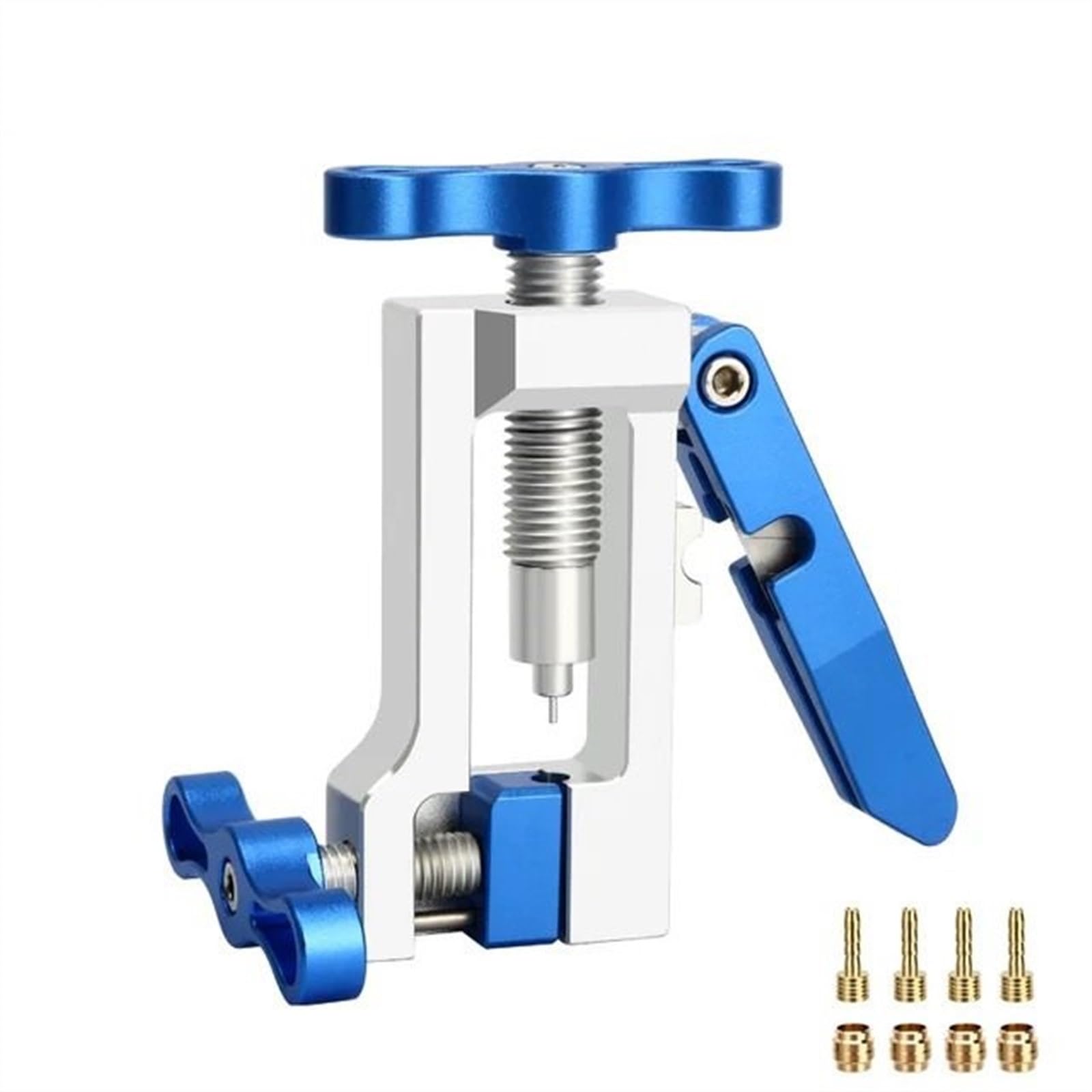 Wąż hydrauliczny hamulca rowerowego Narzędzie do montażu wkładki iglicy olejowej Szczypce do kabli rowerowych Narzędzia do złączy oliwkowych Narzędzie Rowerowe zestaw naprawczy(Set 2 Blue 3)