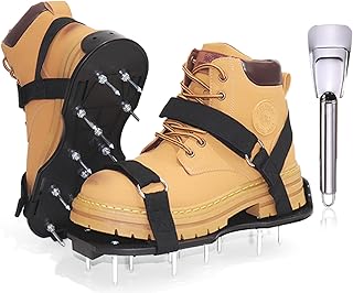 Lawn Lawn Aerator Shoes with Adjustable Straps 1