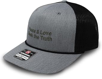 Trucker Mesh Cap Hat Peace Love Seek The Truth Christ Jesus God 5 Panel Hat Trucker Hats for Men & Women