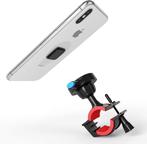 TechMatte Soporte universal para teléfono para bicicleta, bloqueo rápido y liberación de 360 grados, soporte de teléfono ajustable para manillar de