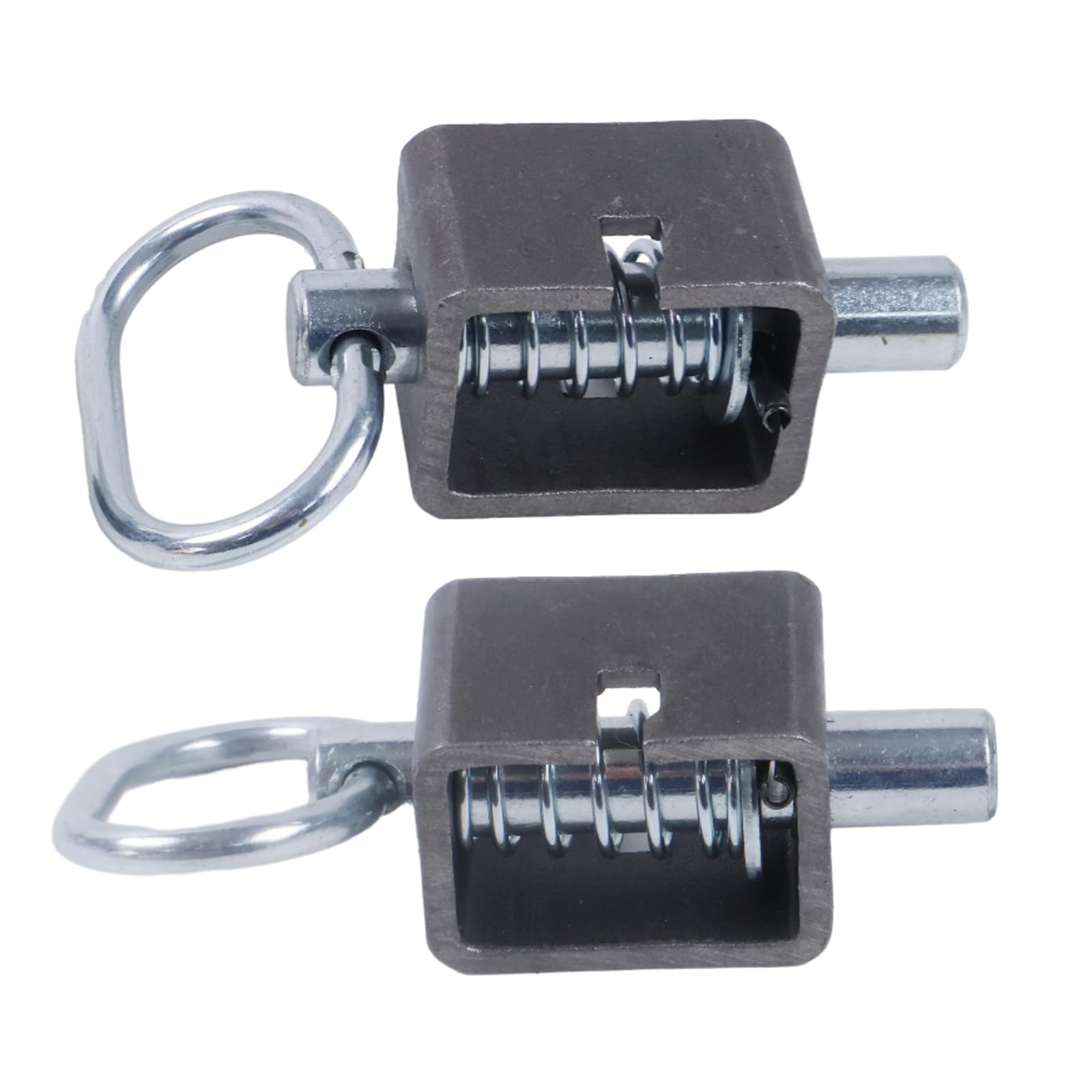 Loquet à ressort pour portail de remorque lot de 2 verrous robustes 1,6 cm avec tube